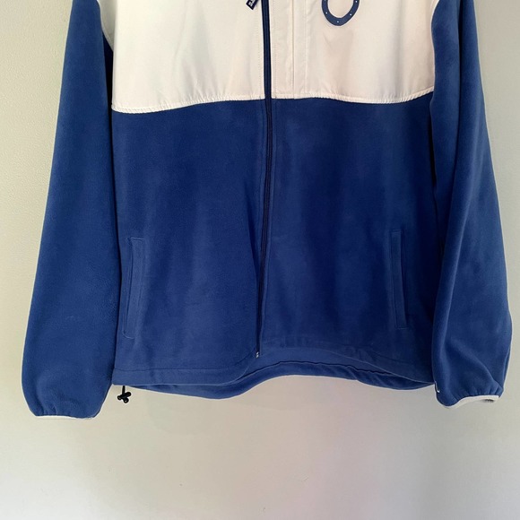 NFL Colts Blue Fleece Full Zip Jacket in Men's Size XXL - Picture 3 of 16